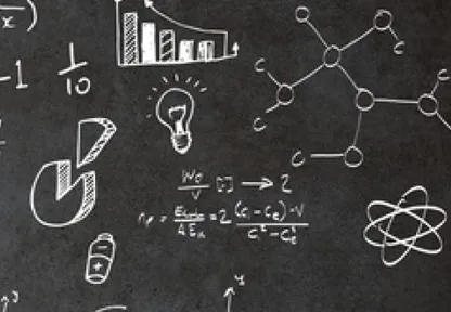 Blog planZ – Kreidetafel mit Formeln